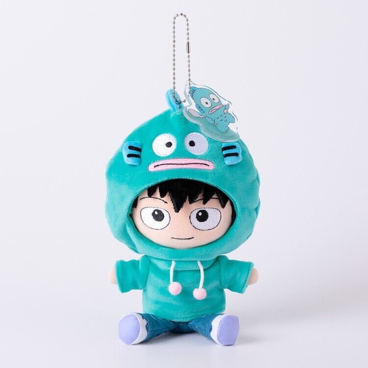 Mob Psycho 100 Ritsu Kageyama Sanrio Hangyodon Mini Plush w/ Ballchain Japan