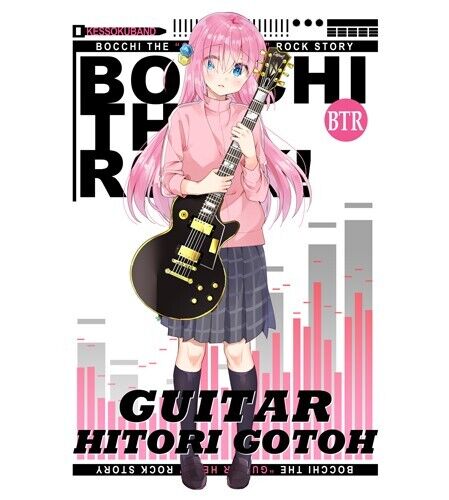 Bocchi the Rock! Hitori Gotoh Full Color T-shirt XL Size Unisex Japan Limited