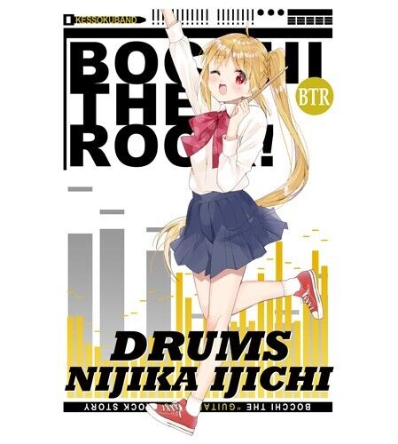 Bocchi the Rock! Nijika Ijichi Full Color T-shirt XL Size Unisex Japan Limited