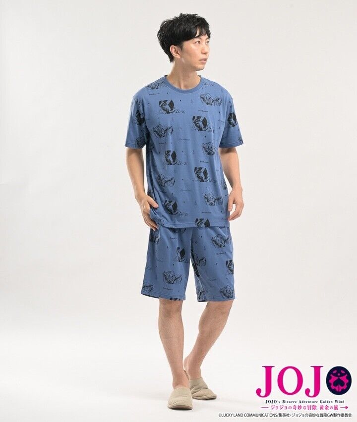 JoJo's Bizarre Adventure Pt.5 Bruno Bucciarati Pajamas T-shirt Short Pants Set L