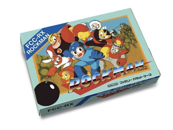 Mega Man Rockman Mini Storage Case Famicom Game-Casette Style Japan Limited