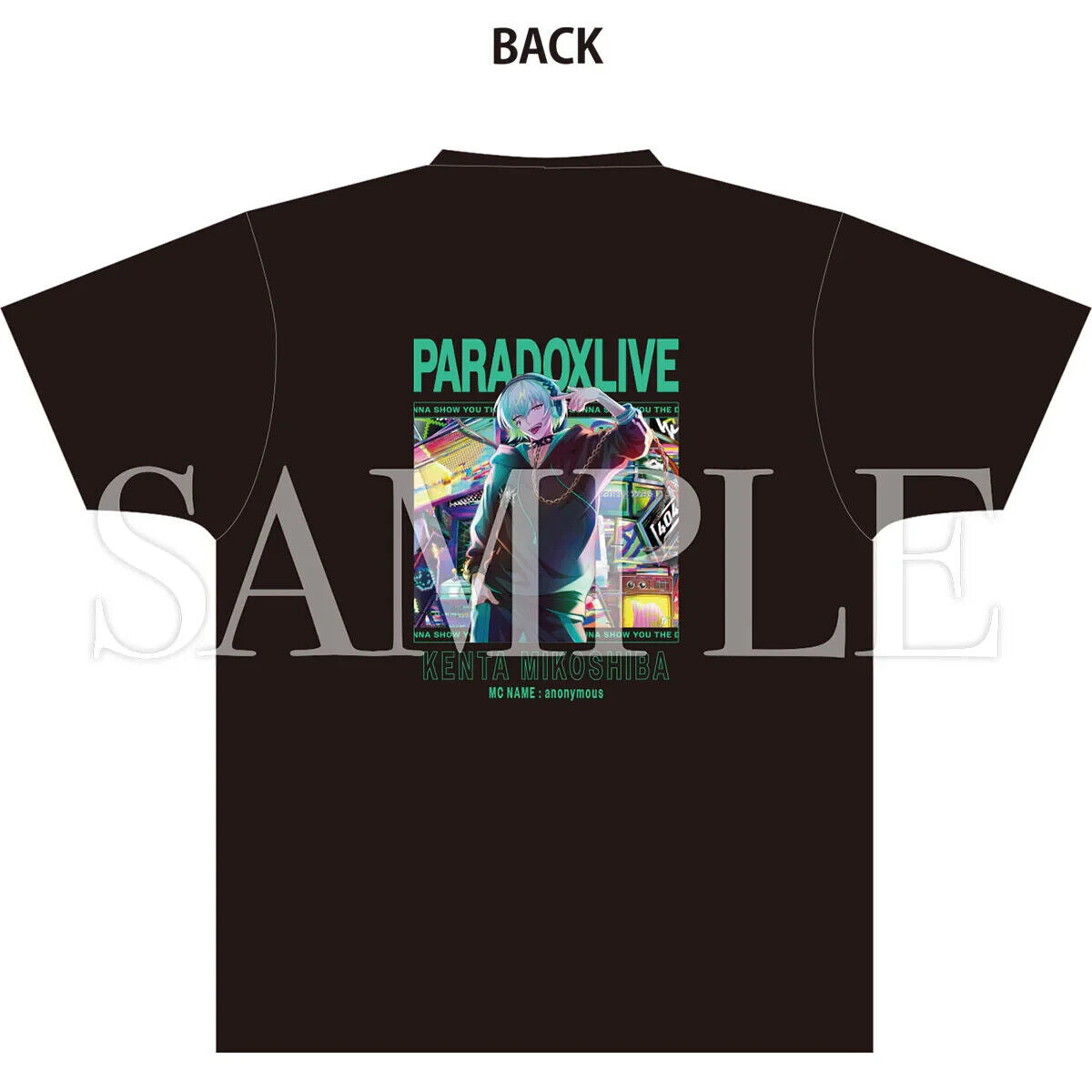 Paradox Live Goku Luck Kenta Mikoshiba Phantometal T-shirt Back Print Unisex