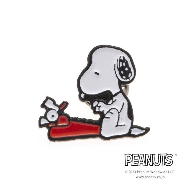 Peanuts Snoopy Typewriter TELL Lapel Pins Brooch Japan Limited