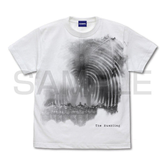 Attack on Titan The Rumbling T-shirt White XL Size Unisex Japan Limited