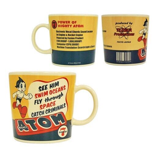 Astro Boy Atom Mug Cup Porcelain Goodies Yellow Osamu Tezuka Japan Limited