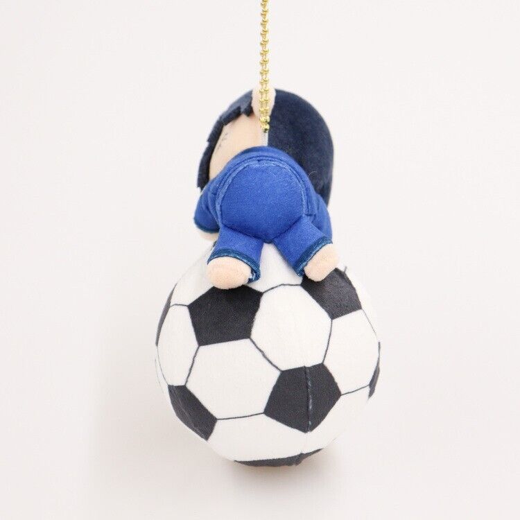 Blue Lock Rin Itoshi Soccer Ball Squeeze Mini Plush w/ Ballchain Japan Limited