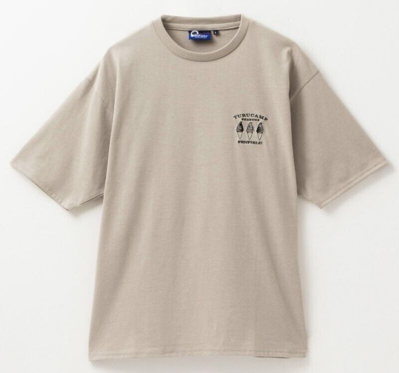 Yuru Camp Season 3 Reminiscence Camp T-shirt Beige L Size Japan Limited