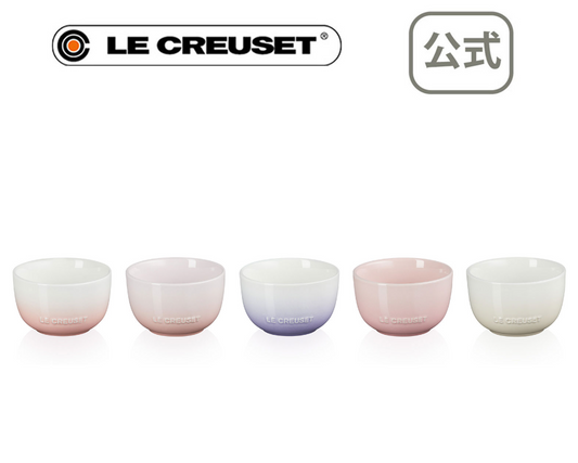 Le Creuset Pink Collection Sphere Rice Bowl Set of 5 D10.5cm×H6.5cm stoneware