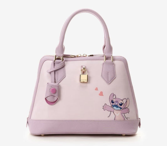 Disney 100th Anniversary Stitch Angel 2way Shoulder Bag Leather Women Samantha