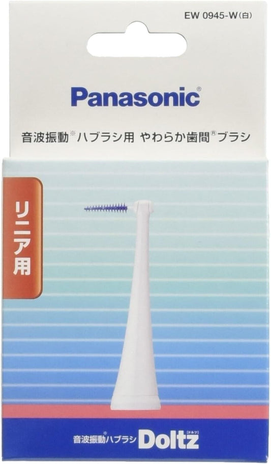 EW0945-W Panasonic Replacement Soft Interdental Brush for Doltz 10-Pack