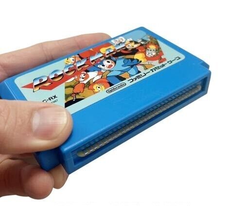 Mega Man Rockman Mini Storage Case Famicom Game-Casette Style Japan Limited