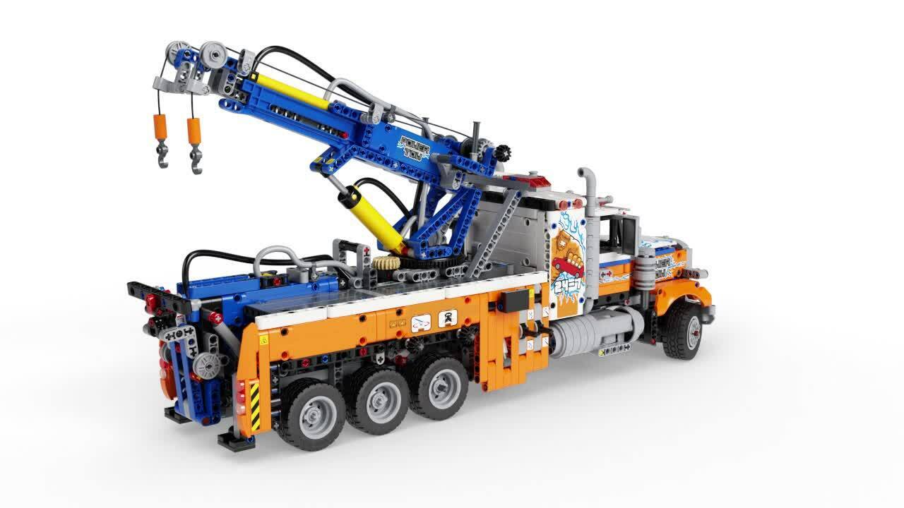 LEGO Technic Large Tow Truck 42128 Crane Building Set, Engineering Series Japan