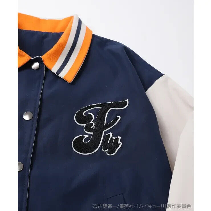 Haikyuu!! Haikyu Karasuno Crow College Jacket Navy M Size Unisex Japan Cosplay