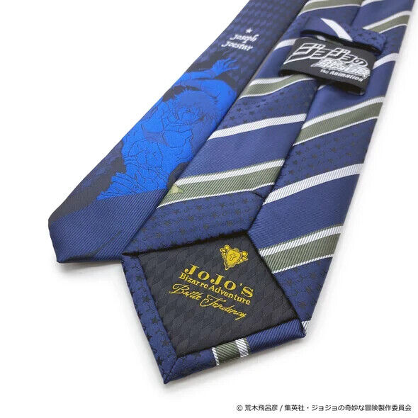 JoJo's Bizarre Adventure Pt.2 Battle Tendency Joseph Joestar Tie Necktie Navy