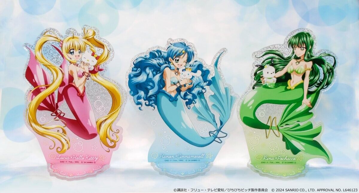 Mermaid Melody Pichi Pichi Pitch Rina Toin Sanrio Pochacco Acrylic Stand Figure