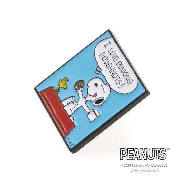 Peanuts Snoopy Woodstock Doughnut Lapel Pins Brooch Japan Limited