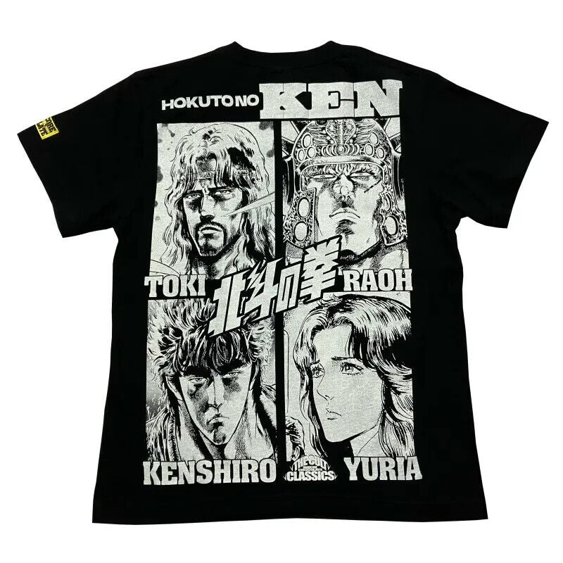 Fist of the North Star Hokuto no Ken Jagi Brothers Yuria T-shirt Black XL Size