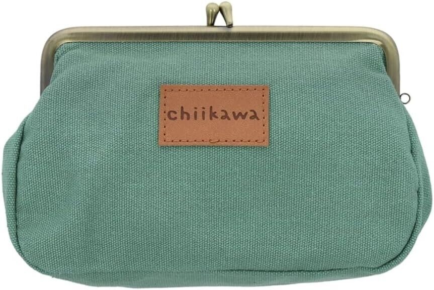 Chiikawa Metal Clasp Pouch Case Bag Embroidery Green Japan Limited