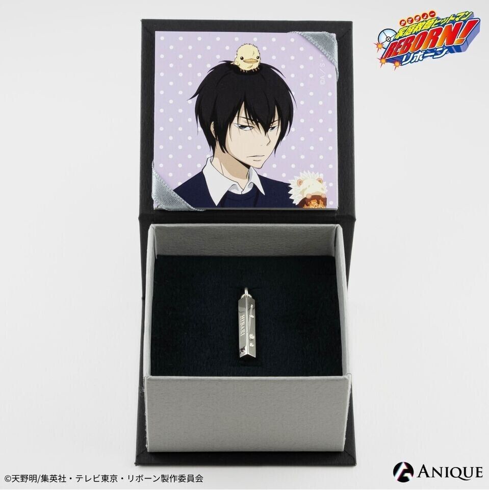 Katekyo Hitman Reborn! Kyoya Hibari Silver Necklace Pendant Japan