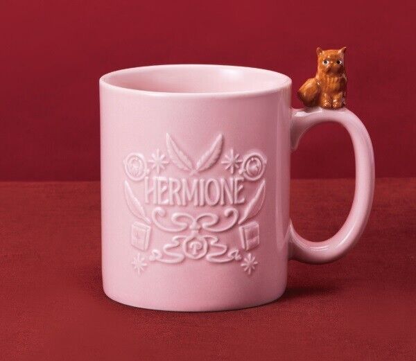 Harry Potter Hermione Granger Crookshanks Mug Cup 300ml Porcelain Tully's Japan