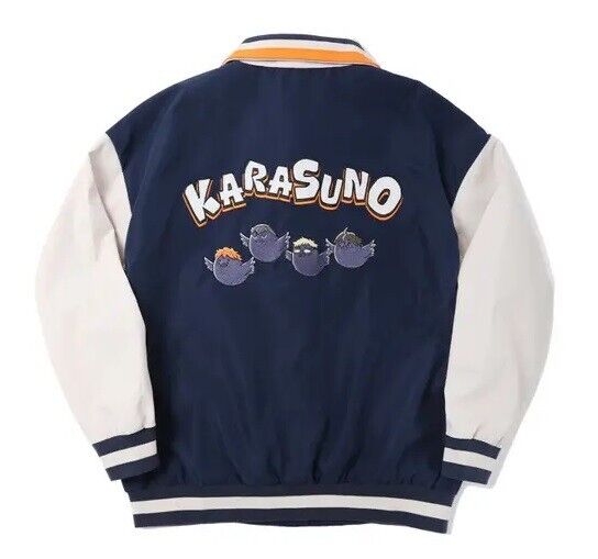 Haikyuu!! Haikyu Karasuno Crow College Jacket Navy M Size Unisex Japan Cosplay