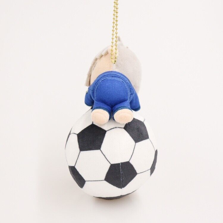 Blue Lock Seishiro Nagi Soccer Ball Squeeze Mini Plush w/ Ballchain Japan L