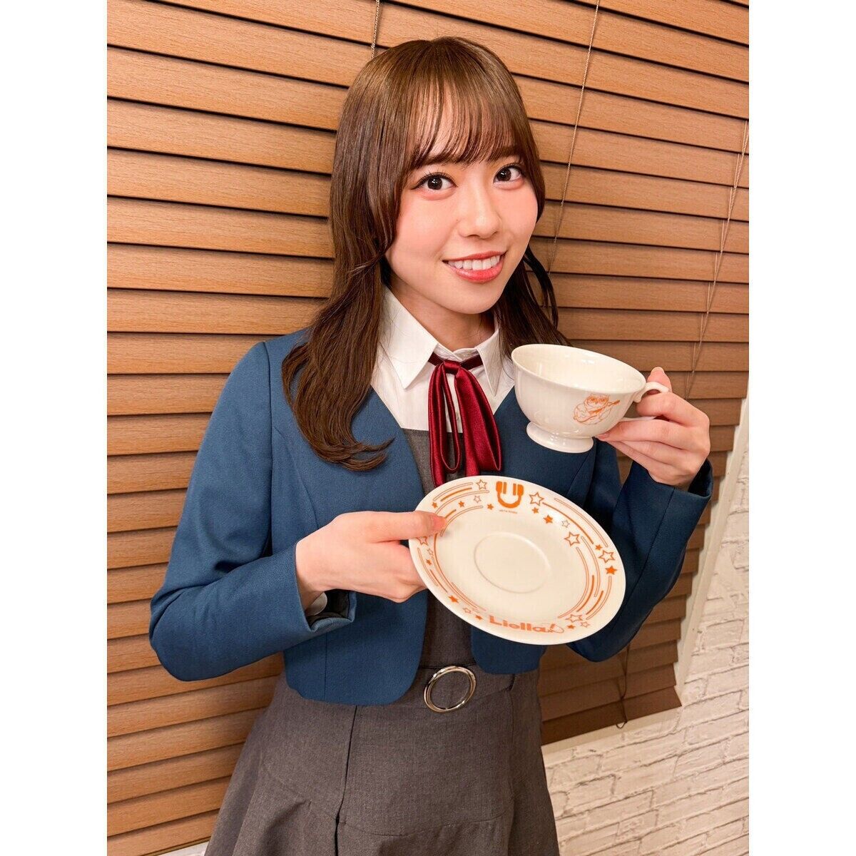 Love Live! Superstar!! Kanon Shibuya Tea Cup & Saucer Porcelain Bandai Japan