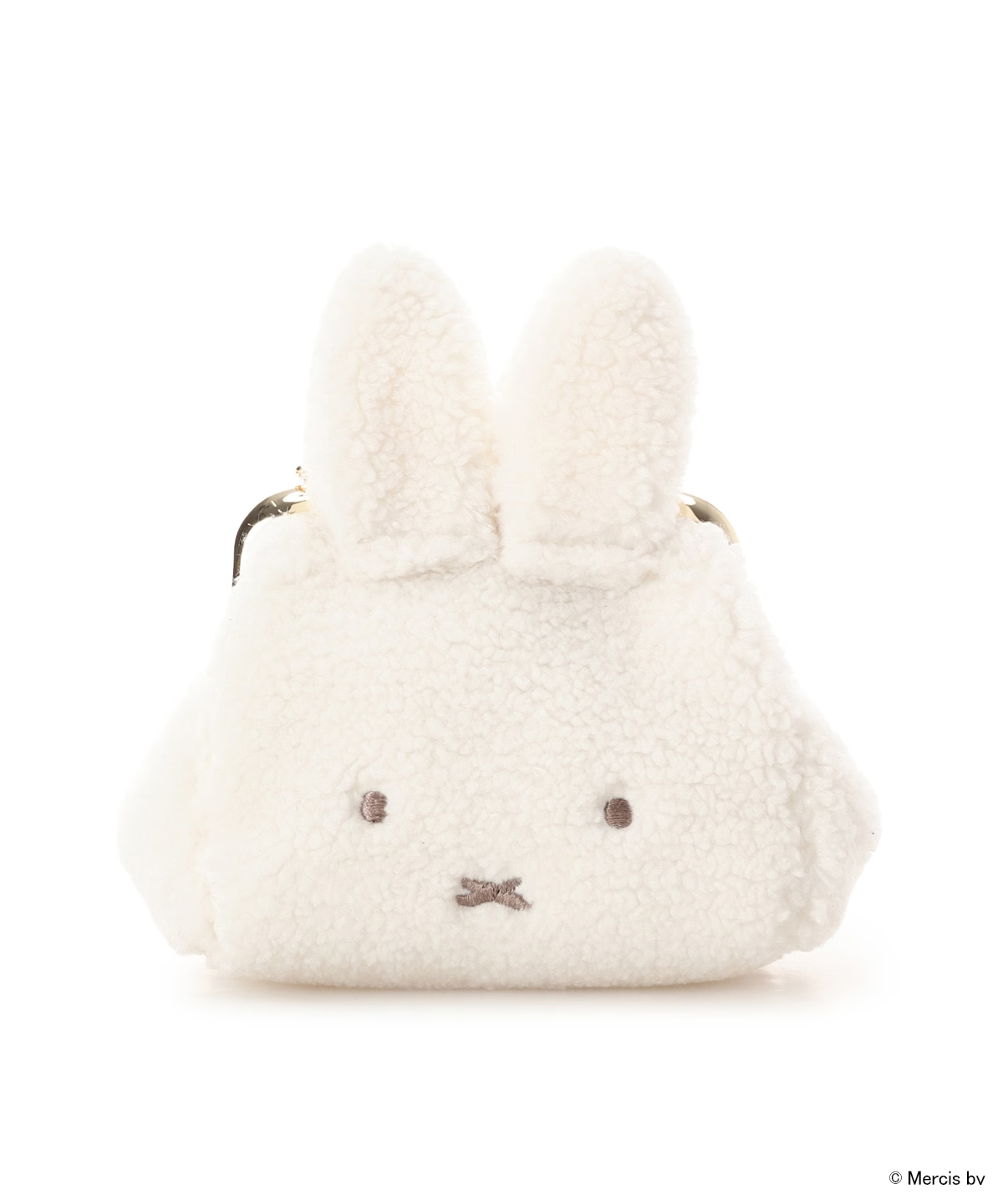 Miffy Face Coin Case Charm Bag White Japan Limited