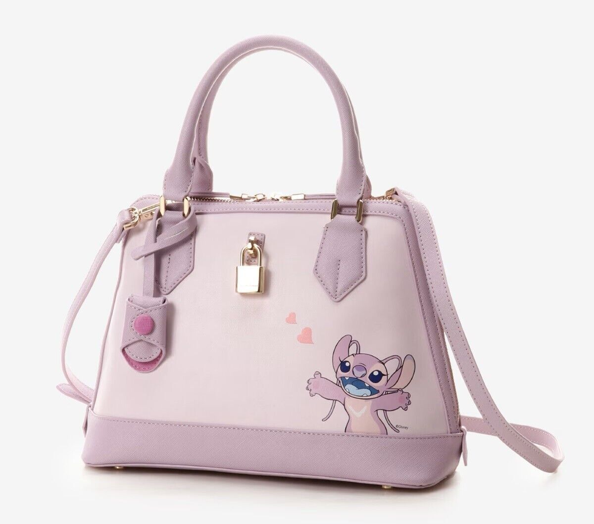 Disney 100th Anniversary Stitch Angel 2way Shoulder Bag Leather Women Samantha