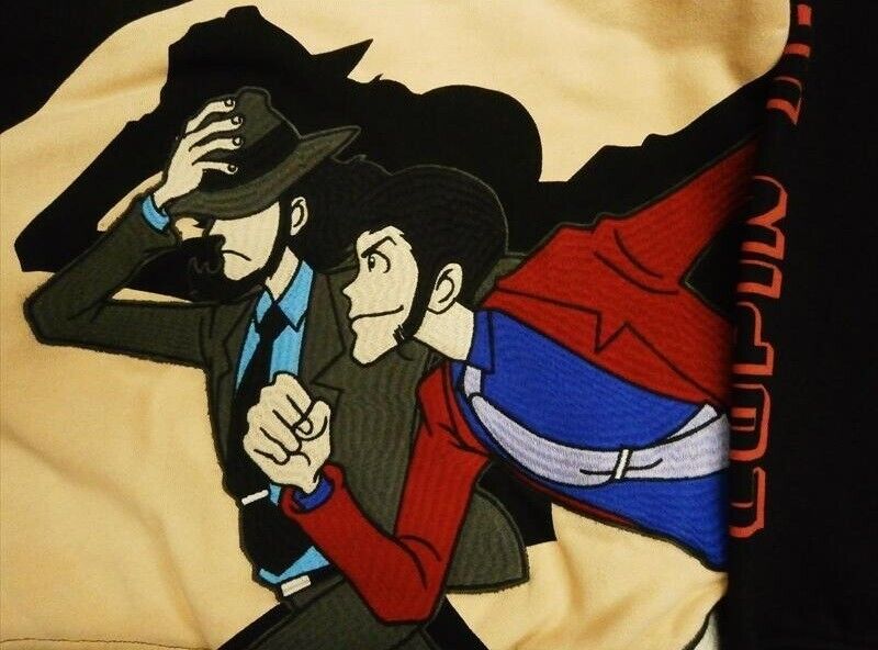 Lupin III the 3rd Third Daisuke Jigen Hoodie Black XL Size Japan Limited