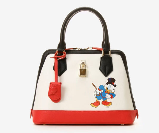 Disney 100th Anniversary Scrooge McDuck 2way Shoulder Bag Leather Women Samantha