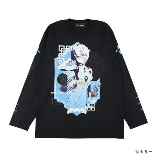 Evangelion Rei Ayanami T-shirt Long Sleeve 2XL Size Unisex Japan Limited