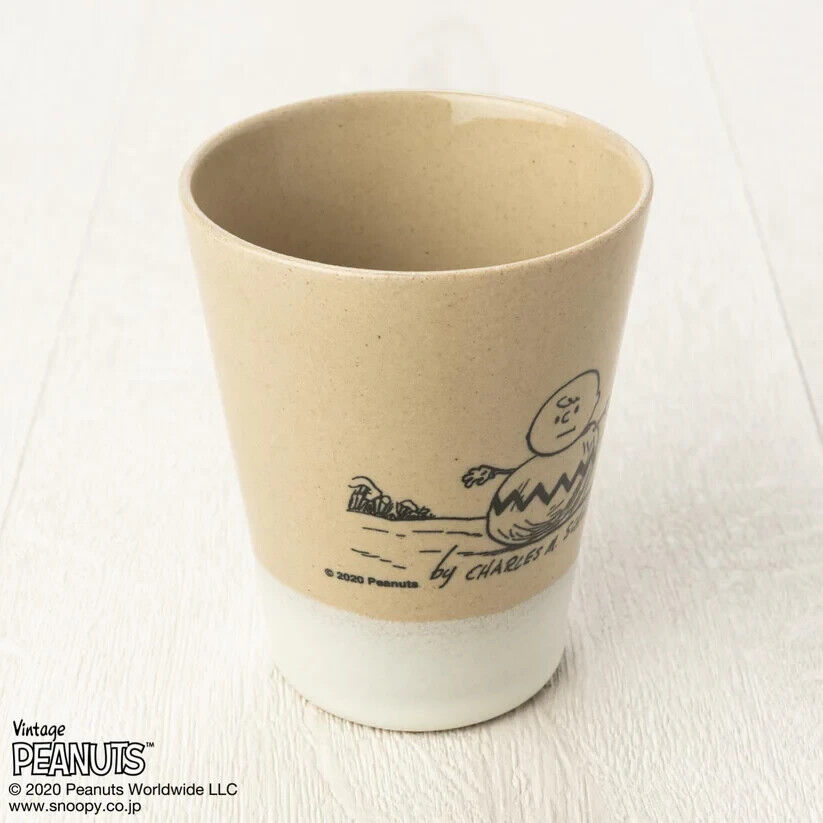 Peanuts 70th Anniversary Charlie Brown Snowman Tumblr Cup White 190ml MASHICO