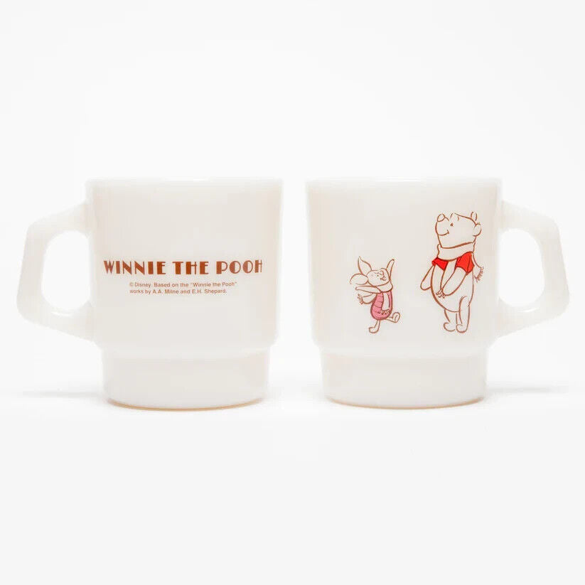 Disney Winnie the Pooh Winter Fire-King Stacking Mug Cup