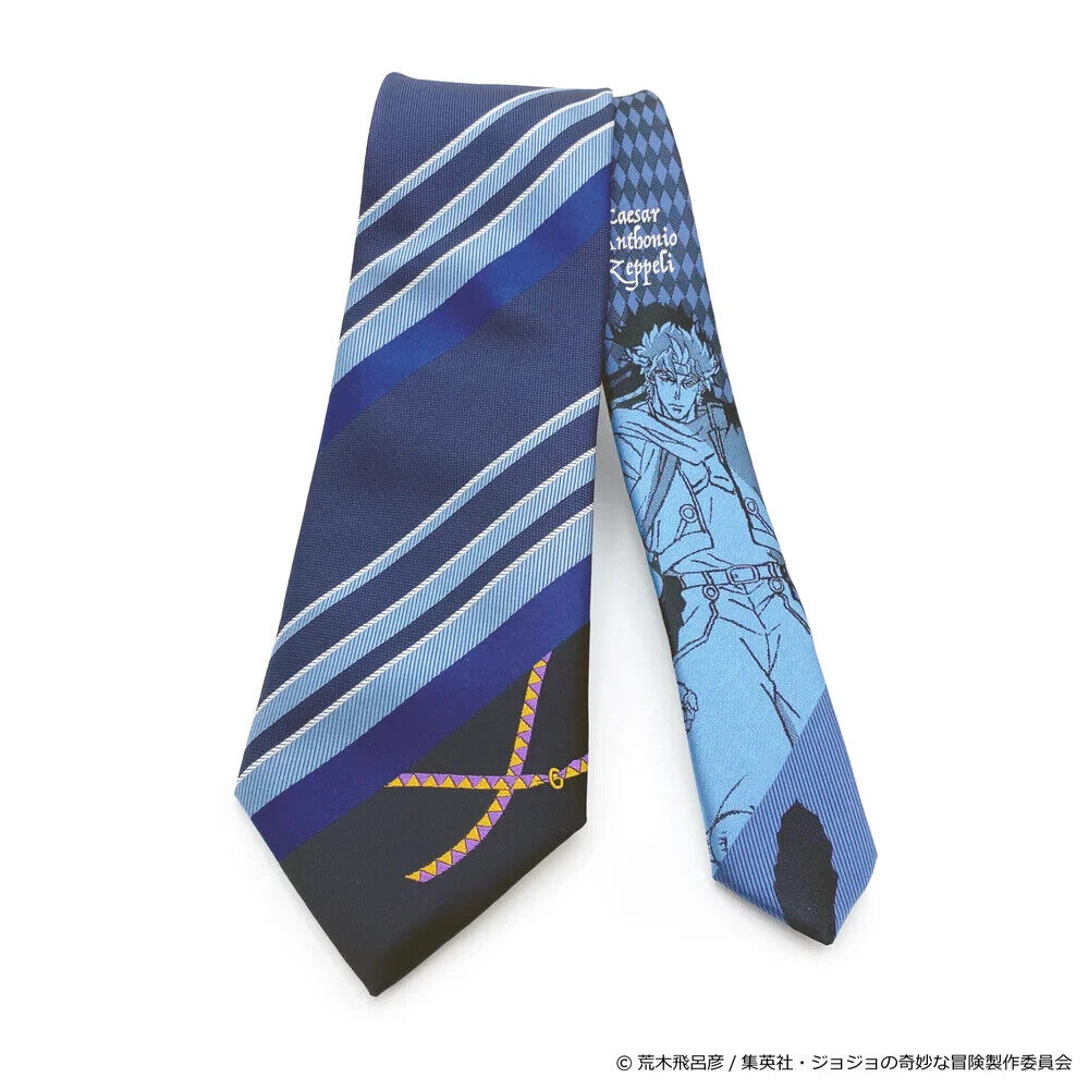 JoJo's Bizarre Adventure Pt.2 Caesar Anthonio Zeppeli Tie Necktie Navy Japan LTD