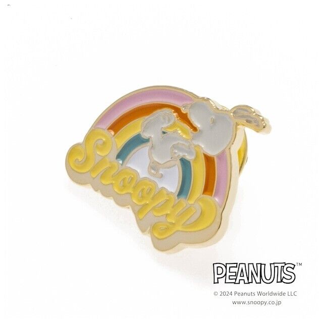 Peanuts Snoopy RAINBOW Lapel Pins Brooch Japan Limited