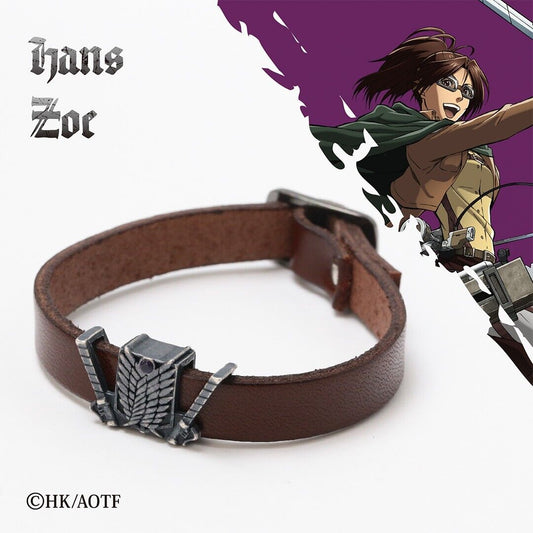 Attack on Titan Hange Zoe Leather Bracelet Japan Limited