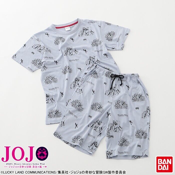 JoJo's Bizarre Adventure Pt.5 Risotto Nero Pajamas T-shirt Short Pants Set L