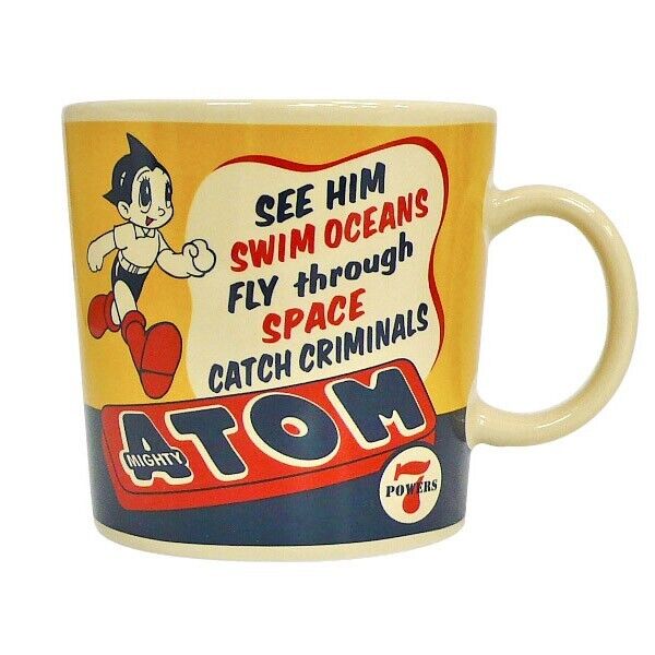 Astro Boy Atom Mug Cup Porcelain Goodies Yellow Osamu Tezuka Japan Limited