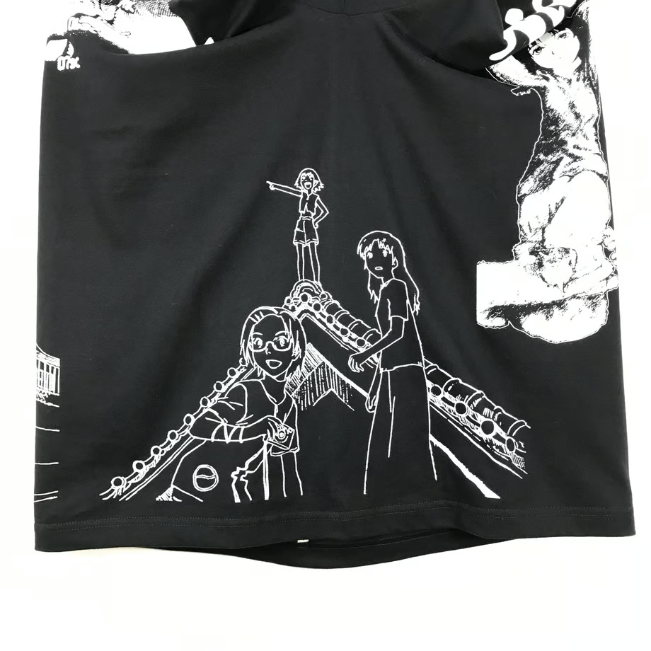 NieA_7 Look out at the Mothership T-shirt Black L Size Unisex Yoshitoshi Abe