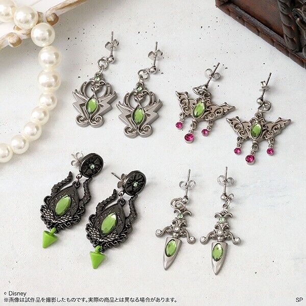 Disney Twisted Wonderland Diasomnia Lilia Vanrouge Earrings Japan Limited