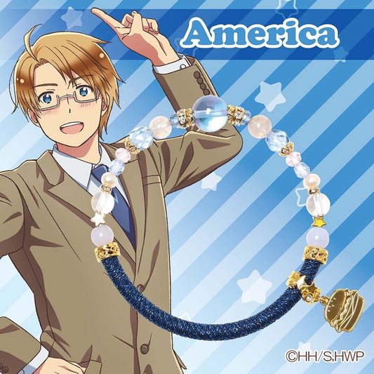 Hetalia World Stars America USA Alfred F Jones Wind Cord Braclet Jewelry Limited