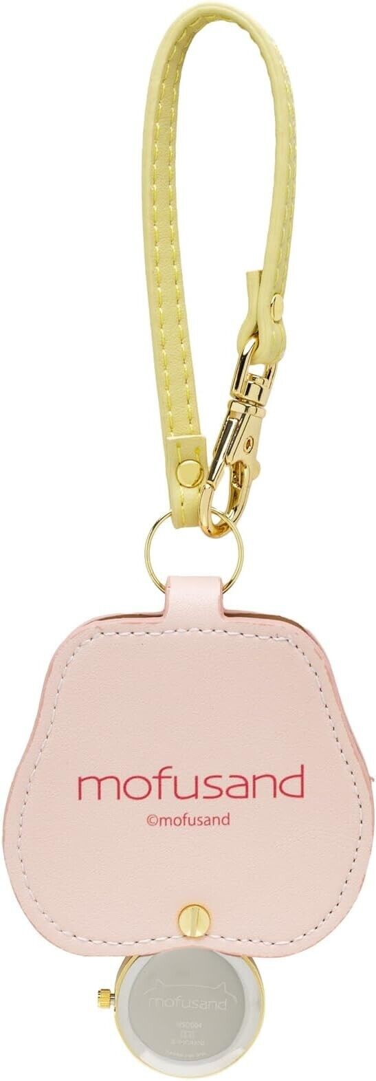 Mofusand Bee Pink Pockey Watch Charm Key Ring Leather Japan Limited