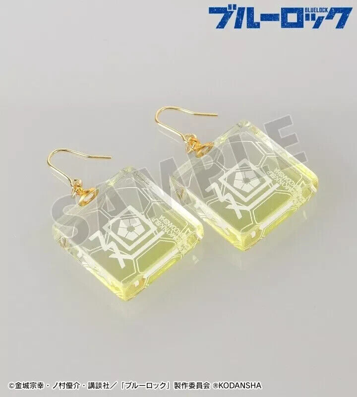 Blue Lock Meguru Bachira Name Glass Earrings Japan Limited Cosplay