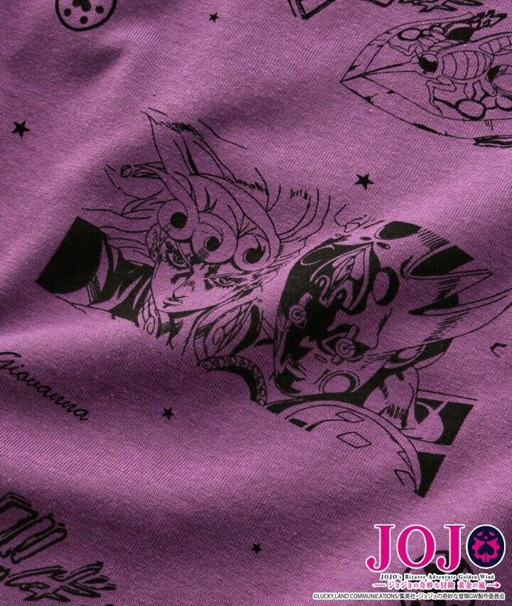 JoJo's Bizarre Adventure Pt.5 Giorno Giovanna Pajamas T-shirt Short Pants Set L