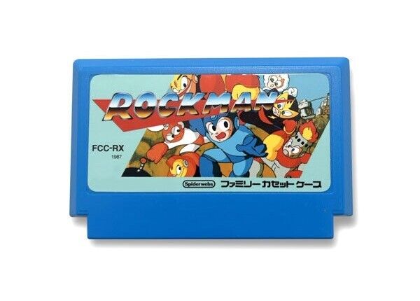 Mega Man Rockman Mini Storage Case Famicom Game-Casette Style Japan Limited