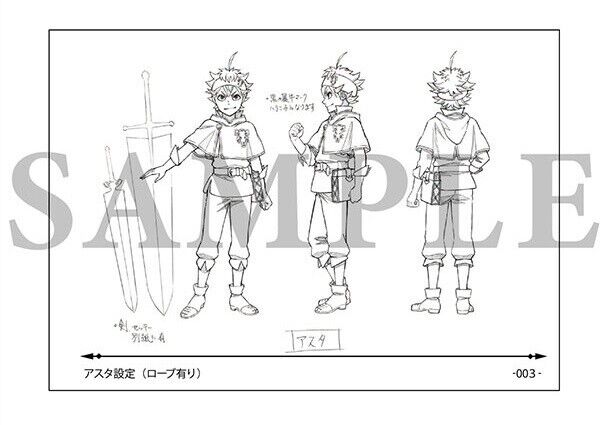 Black Clover Animation Setting Material Reference Art Book Studio Pierrot Japan