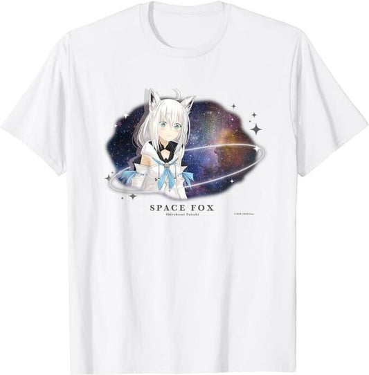 Hololive Shirakami Fubuki Virtual Youtuber T-shirt White L Size Japan Limited