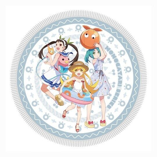 Monogatari Series Bakemonogatari Round Towel 100cm Shinobu Yotsugi Mayoi Summer