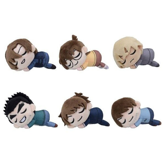 Detective Conan Sleeping Plush Petit Complete 6 Set Police Academy Rei Furuya